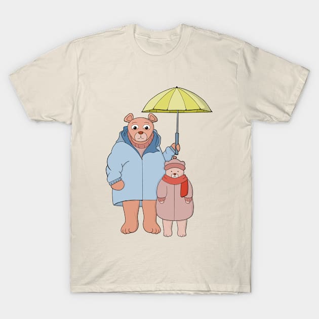 Kindness Bear Daddy Cute Dad Father T-Shirt by DiegoCarvalho